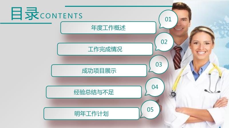 医院年终总结PPT模板，打造高效、专业与温馨的年终汇报